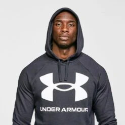 Under Armour Rival Large Logo Overhead Hoodie -go outdoors shop go 371875 d