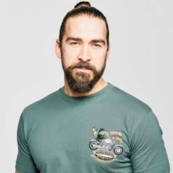 Mens' Motorcycle Frog Art T-shirt -go outdoors shop go 377475 d