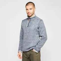 Men’s Dalby Herringbone Half Zip Fleece -go outdoors shop go 476622 z