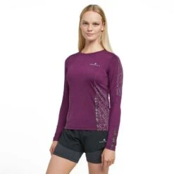 RONHILL Women's Life Nightrunner Long Sleeve T-Shirt -go outdoors shop go 479830 z