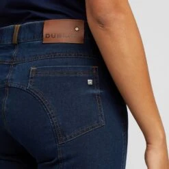 Dublin Women’s Shona Knee Patch Denim Breeches -go outdoors shop go 517478 f