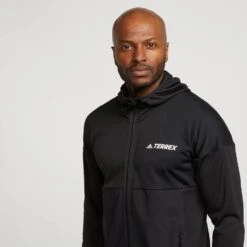 Adidas TERREX Men’s Terrex Tech Flooce Hooded Hiking Fleece Jacket -go outdoors shop go 526836 d