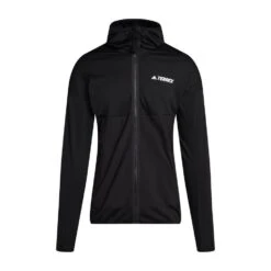 Adidas TERREX Men’s Terrex Tech Flooce Hooded Hiking Fleece Jacket -go outdoors shop go 526836 u