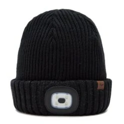 Sealskinz Waterproof Cold Weather LED Roll Cuff Beanie Hat -go outdoors shop go 561430 z