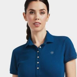 Ariat Women's Prix 2.0 Short Sleeved Polo Shirt -go outdoors shop go 574068 c