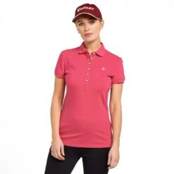 Ariat Women's Prix 2.0 Short Sleeved Polo Shirt -go outdoors shop go 574069 z