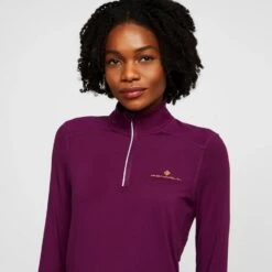 RONHILL Women’s Tech Afterhours Half Zip Tee -go outdoors shop go 576061 d