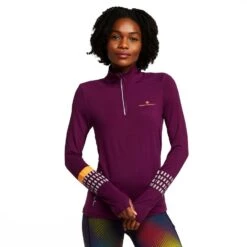 RONHILL Women’s Tech Afterhours Half Zip Tee -go outdoors shop go 576061 z