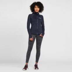 Adidas TERREX Women’s Tech Flooce Hooded Hiking Fleece Jacket -go outdoors shop go 576908 c