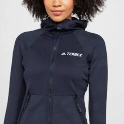 Adidas TERREX Women’s Tech Flooce Hooded Hiking Fleece Jacket -go outdoors shop go 576908 d