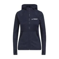 Adidas TERREX Women’s Tech Flooce Hooded Hiking Fleece Jacket -go outdoors shop go 576908 u