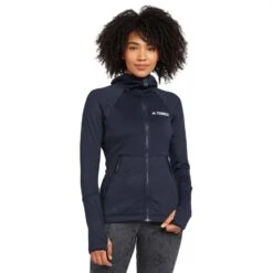 Adidas TERREX Women’s Tech Flooce Hooded Hiking Fleece Jacket -go outdoors shop go 576908 z