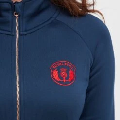 Women’s Zip Fleece In Dark Blue -go outdoors shop go 600885 d