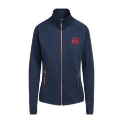 Women’s Zip Fleece In Dark Blue -go outdoors shop go 600885 u