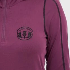 Women’s Long Sleeve Base Layer In Wine