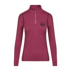 Women’s Long Sleeve Base Layer In Wine -go outdoors shop go 600888 u