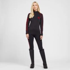 Women’s Long Sleeve Base Layer In Black -go outdoors shop go 600889 c