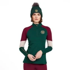 Womens Newbury Long Sleeved Base Layer Dark Green -go outdoors shop go 614452 z