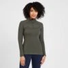 Women's Team Long Sleeved Base Layer Khaki -go outdoors shop go 614476 a