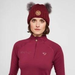 Women's Team Long Sleeve Base Layer In Mulberry -go outdoors shop go 614477 d