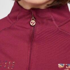 Women's Team Long Sleeve Base Layer In Mulberry -go outdoors shop go 614477 g