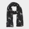 Platinum Womens Blaze Viscose Scarf Black Dogs -go outdoors shop go 618457 a