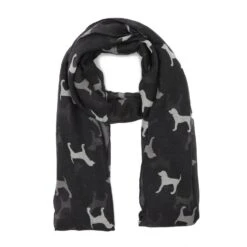 Platinum Womens Blaze Viscose Scarf Black Dogs -go outdoors shop go 618457 z