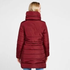 Regatta Womens Pamelina Hooded Parka Jacket Red -go outdoors shop go 618882 b
